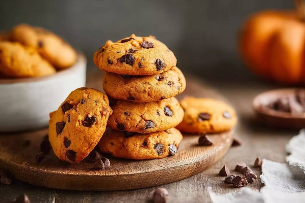 cookies au potiron et pépites de chocolat