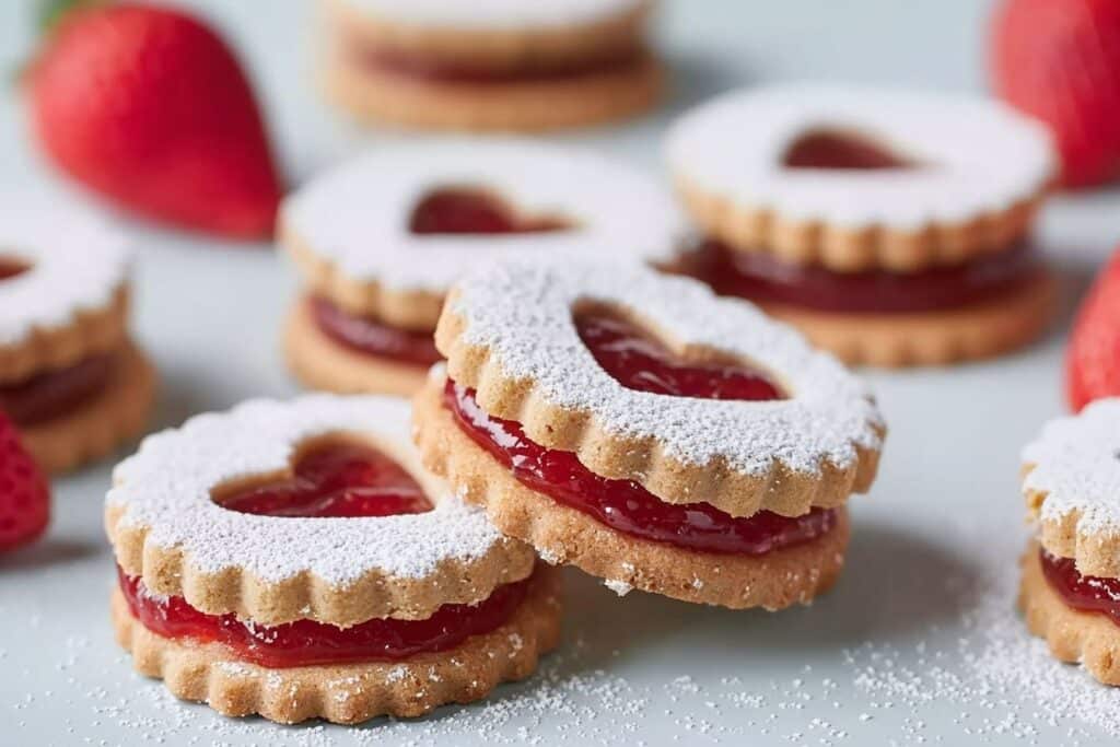 Cookies Linzer fraise