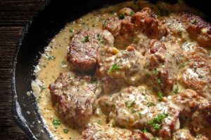 araignée de porc sauce moutarde