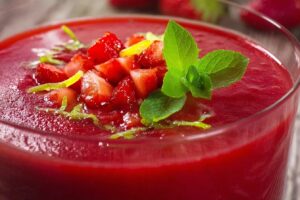 soupe de fraises