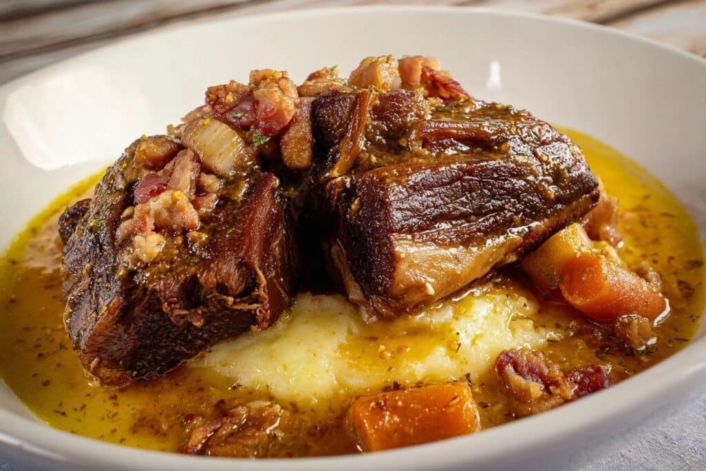 joues de porc à la bière