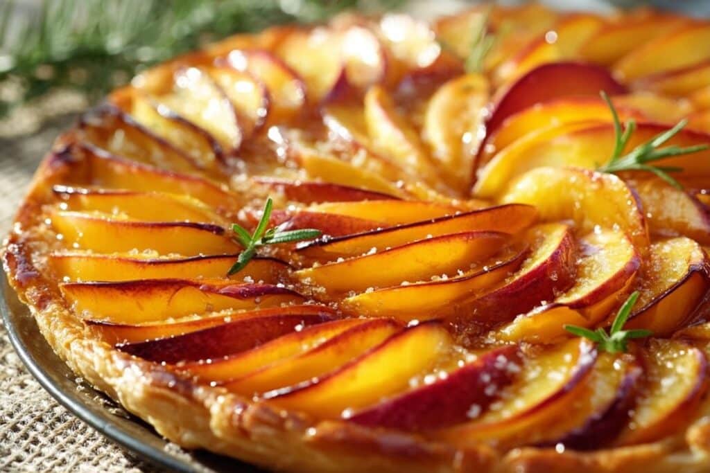 tarte aux nectarines et romarin