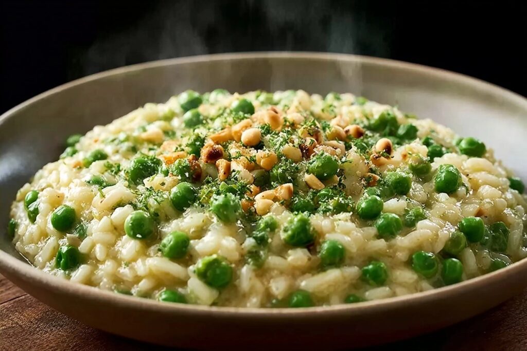 risotto aux petits pois