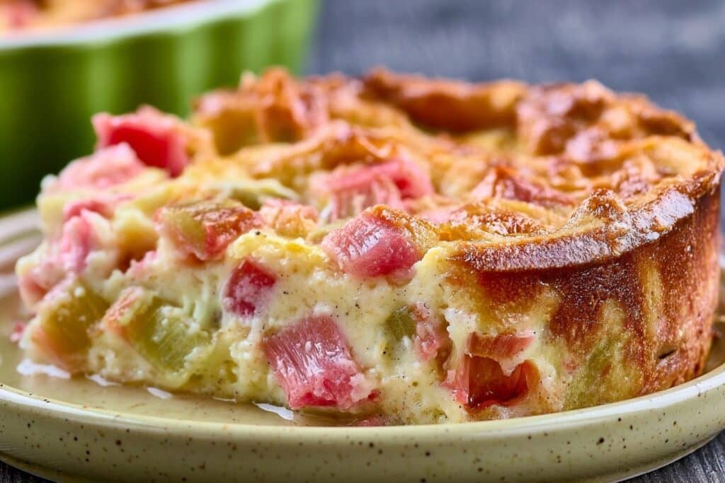 Mon fabuleux clafoutis rhubarbe : l'astuce secrète pour une texture ultra-fondante