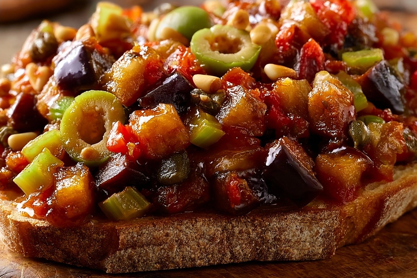 La vraie caponata sicilienne : le secret du mélange aigre-doux !